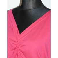 Bluzka Amanda kimono nietoperz z dekoltem - amarant